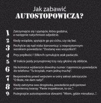 Jak zabawić autostopowicza